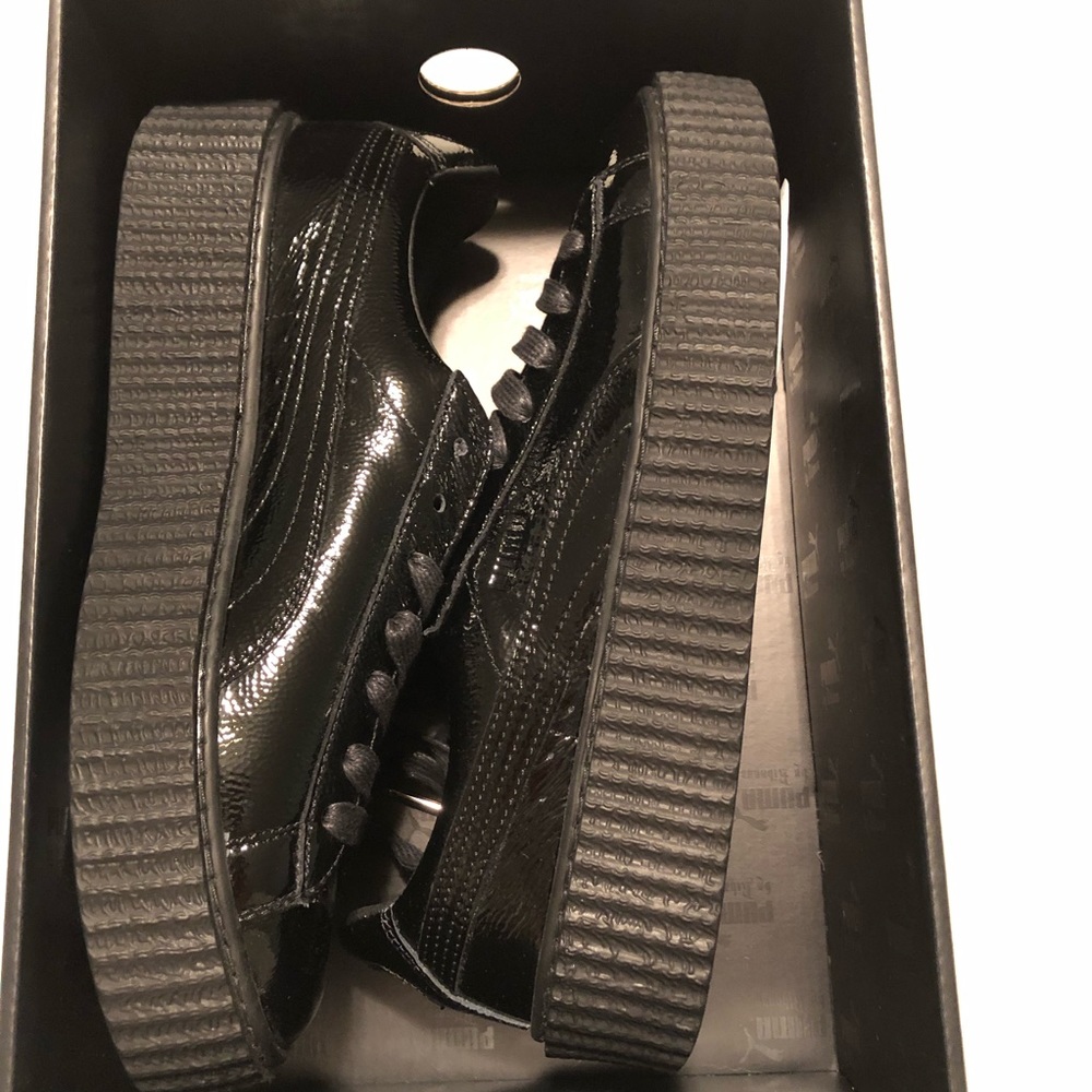 Puma Platform Patent Leather Sneakers in Black - Picture 7 of 8